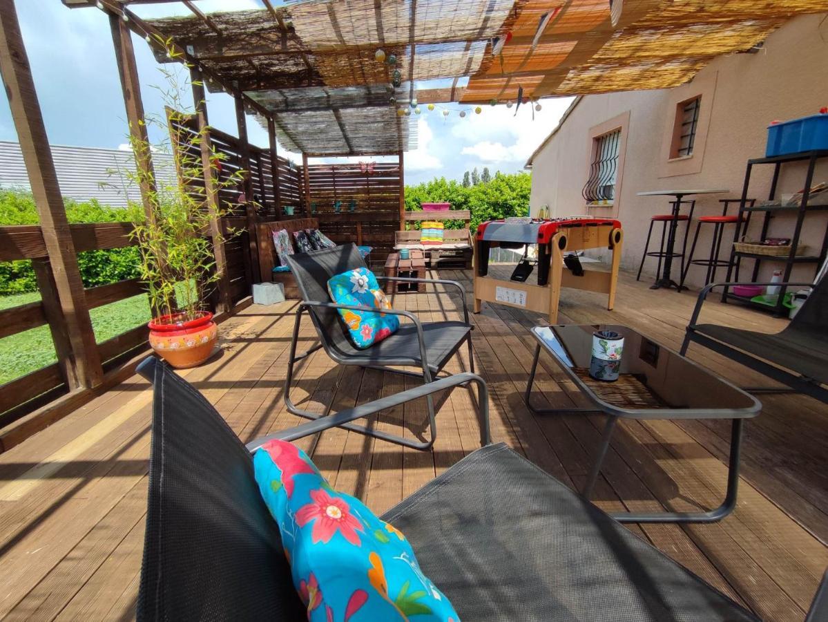 cosy occitan villa renové independante terrasse jardin bien située Carcassonne Esterno foto