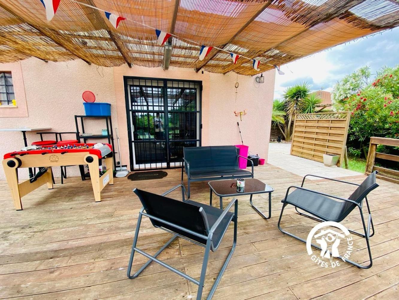 cosy occitan villa renové independante terrasse jardin bien située Carcassonne Esterno foto